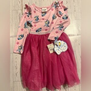 Bluey Pink Kids Casual Dress